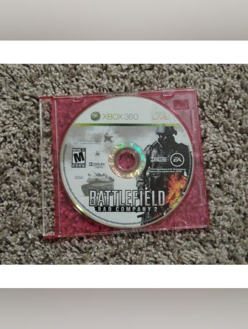 Battlefield Bad Company 2 (Xbox 360) - Game Disc Only w/ Case